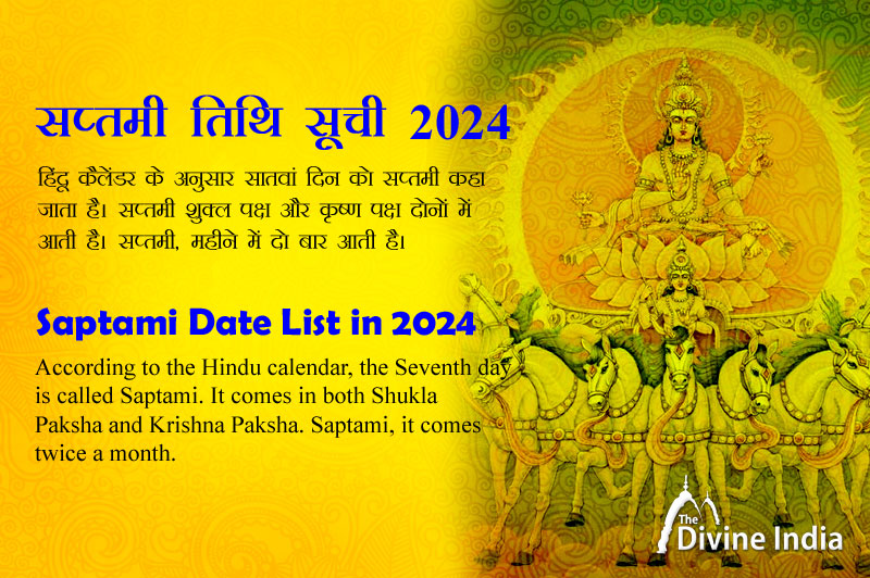 Saptami Date List in 2024 Saptami Tithi List in 2024 Saptami Date